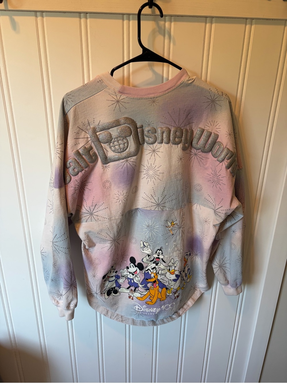 Walt Disney World Disney100 Spirit Jersey Pastel Tie Dye Mickey Friends Size M